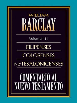 cover image of Comentario al Nuevo Testamento Volume 11